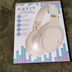 Over-Ear Wireless Headphones - Cream